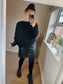Faux Leather Skirt - Black (2 sizes)