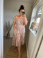 STEVIE Midi Button Dress - Pink Ditsy Flowers