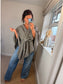 Knotted Poncho - Mocha