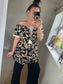 Shirred Waist Top - Black