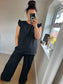 Cap Sleeve Top - Black