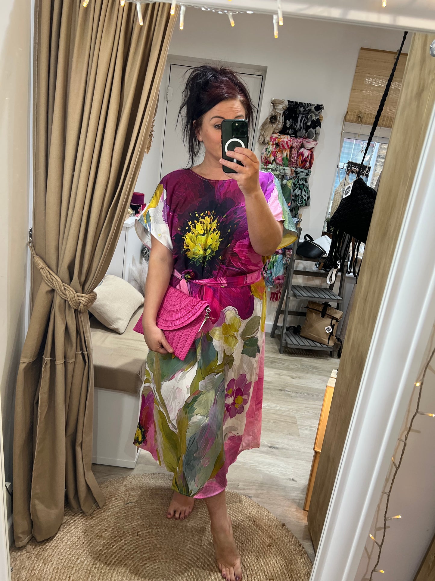 Tie Floral Dress
