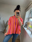 Stripe Shirt - Orange/Cerise