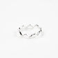 Silver Plated Adjustable Ring - Ripple Wave