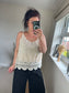 Crochet Cami Top - Cream