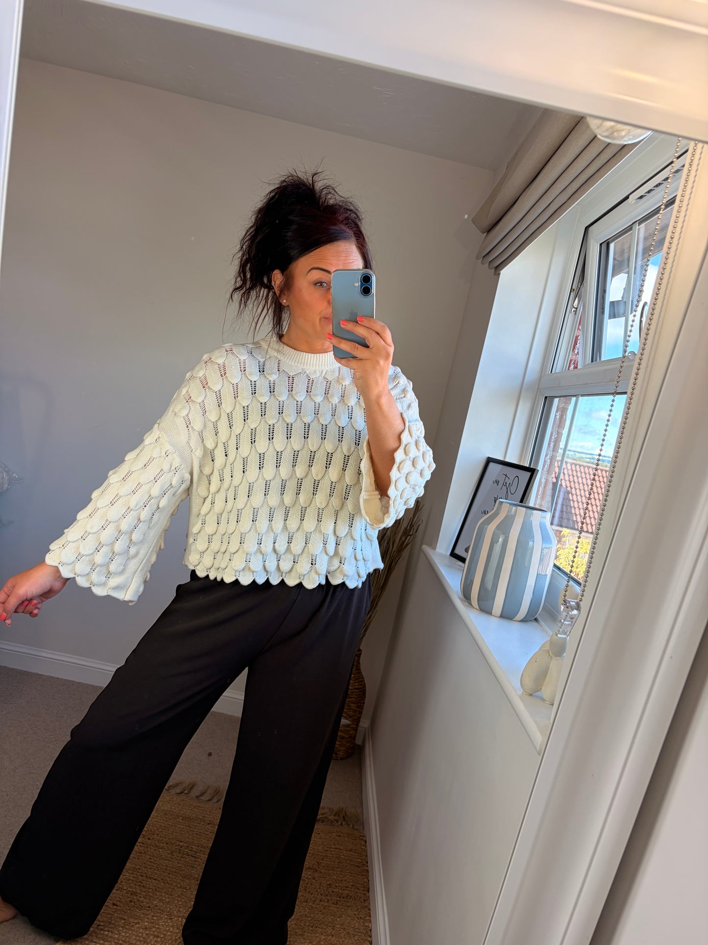 Tear Drop Jumper - Cream