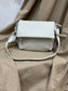 Fold Over Crossbody Bag - Cream