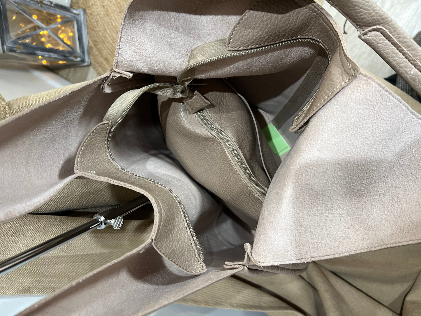 Slouch Hobo Bag - Taupe