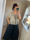 Linen Smock Top - Mocha