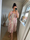 STEVIE Midi Button Dress - Pink Ditsy Flowers