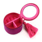 Velvet Trinket Box - Fuschia Floral