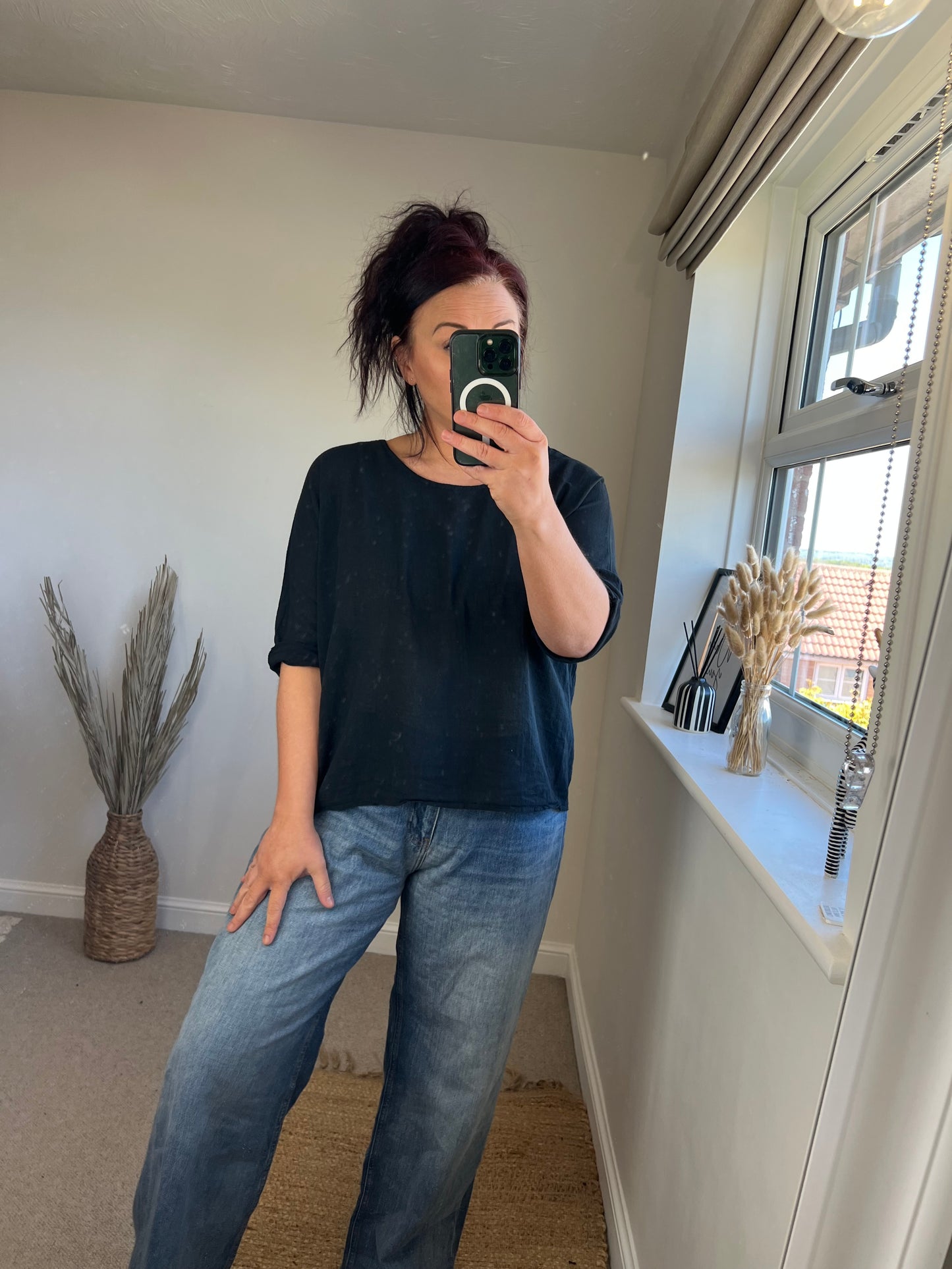 Plain Cotton Top - Black