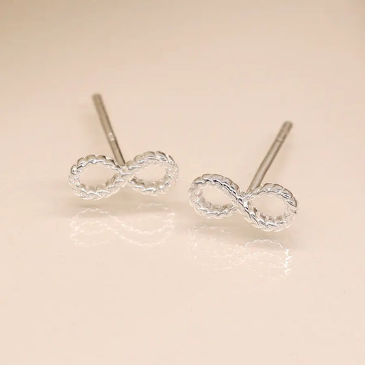 Peace of Mind - Sterling Silver Infinity Studs