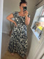STEVIE Maxi Button Dress with Pockets - Black