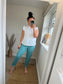 Slim Barrel Magic Trouser - Aqua