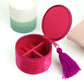 Velvet Trinket Box - Pink Bee