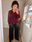 Lace Shirt - Wine