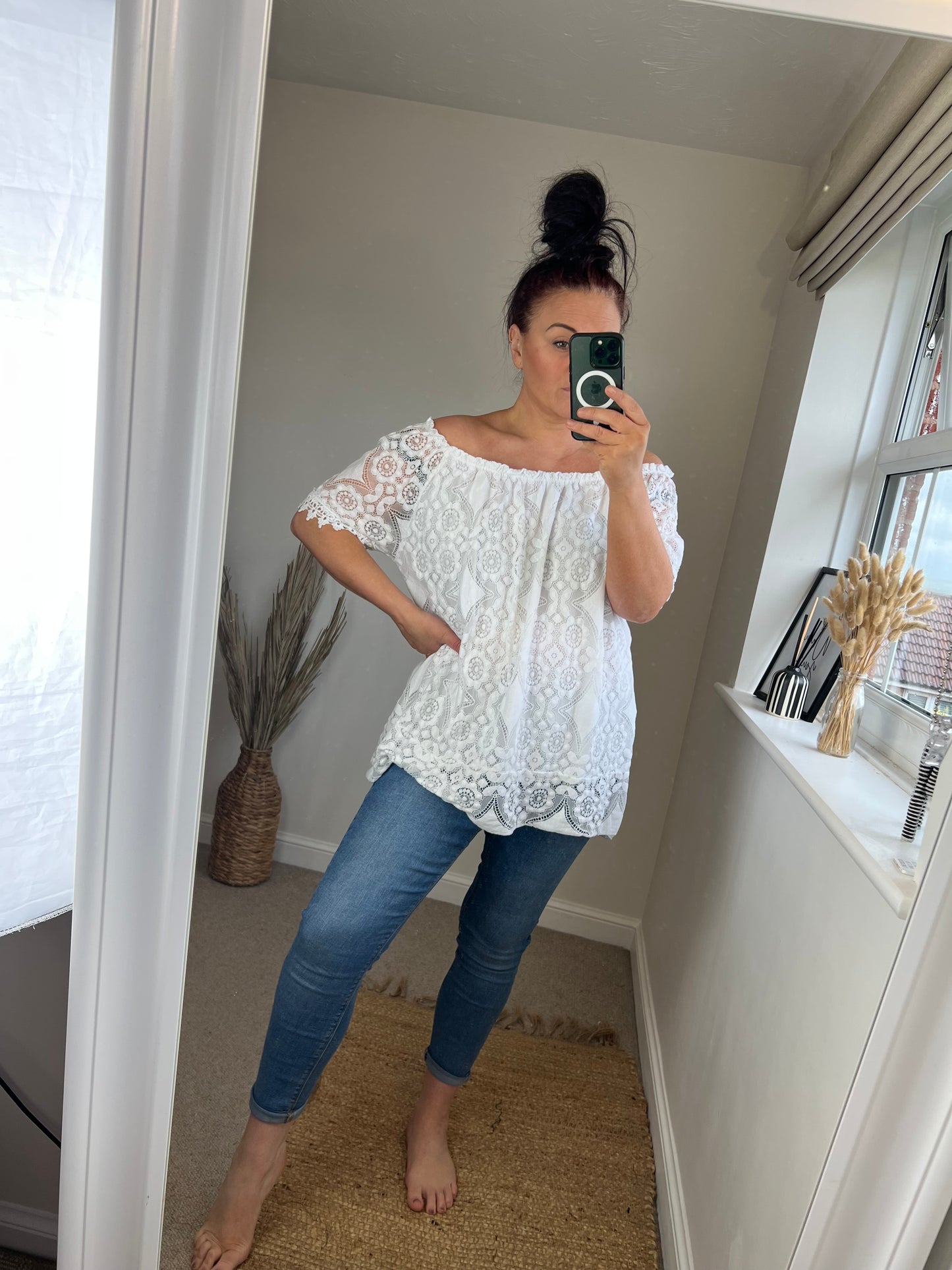 Lace Top - White