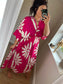 Floaty Maxi Dress - Cerise