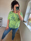 Leaf Cotton Top - Lime