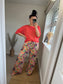 Wide Leg Trousers - Floral