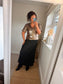 Satin Skirt - Black