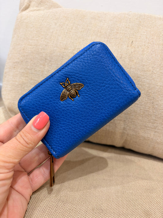Bee Cardholder - Cobalt
