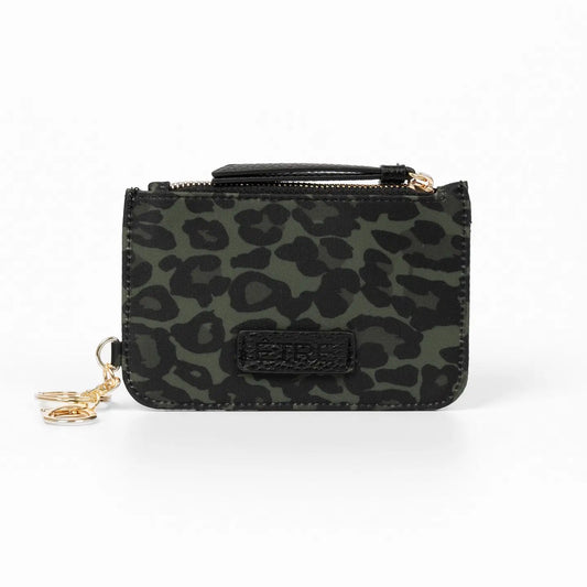 Card Holder Wallet - Leopard Khaki