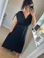 Crossover Dress - Black