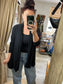 Short Open Cardigan - Black