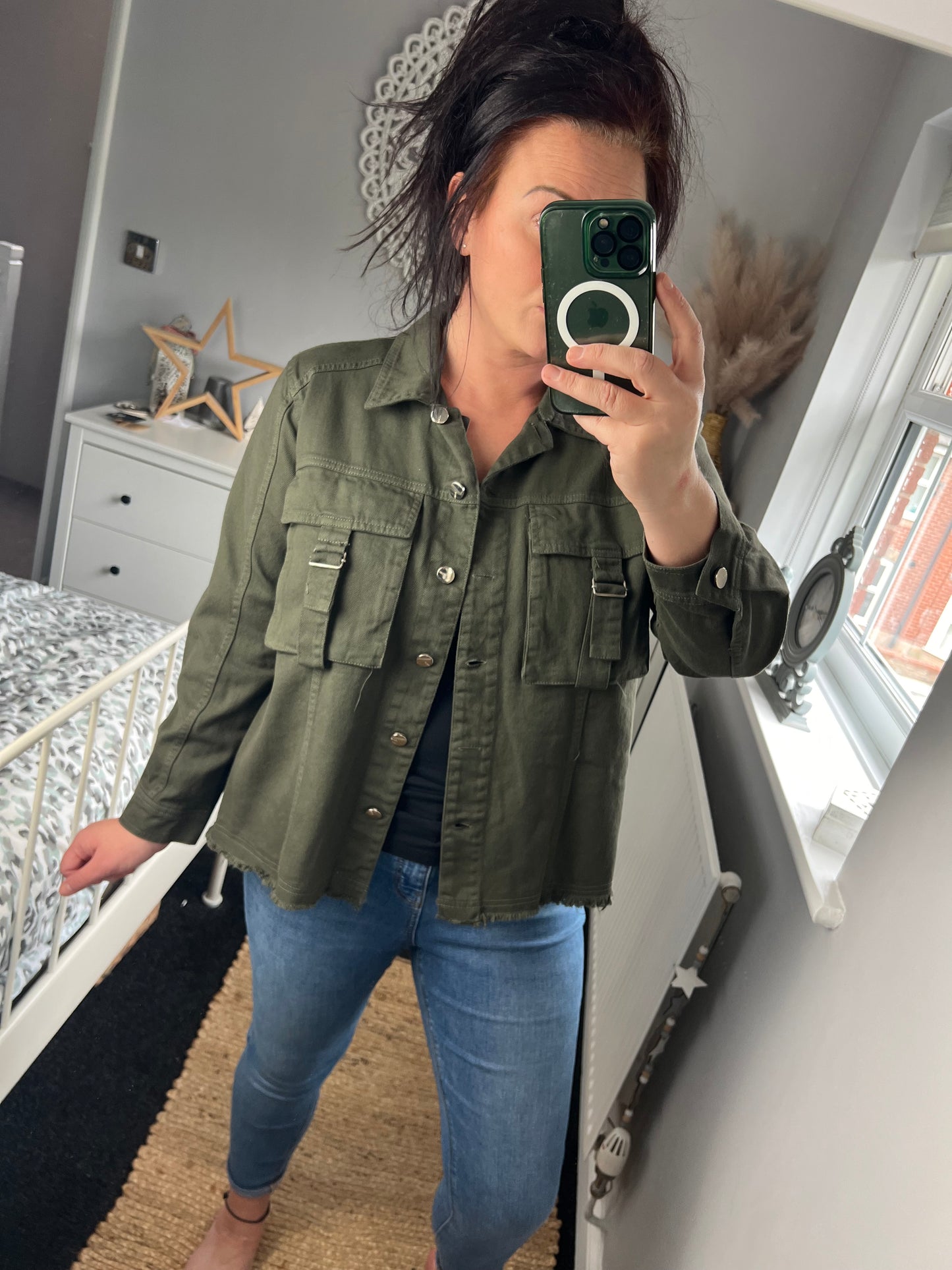 Denim Jacket - Khaki