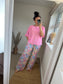 Fine Knit Top - Light Pink