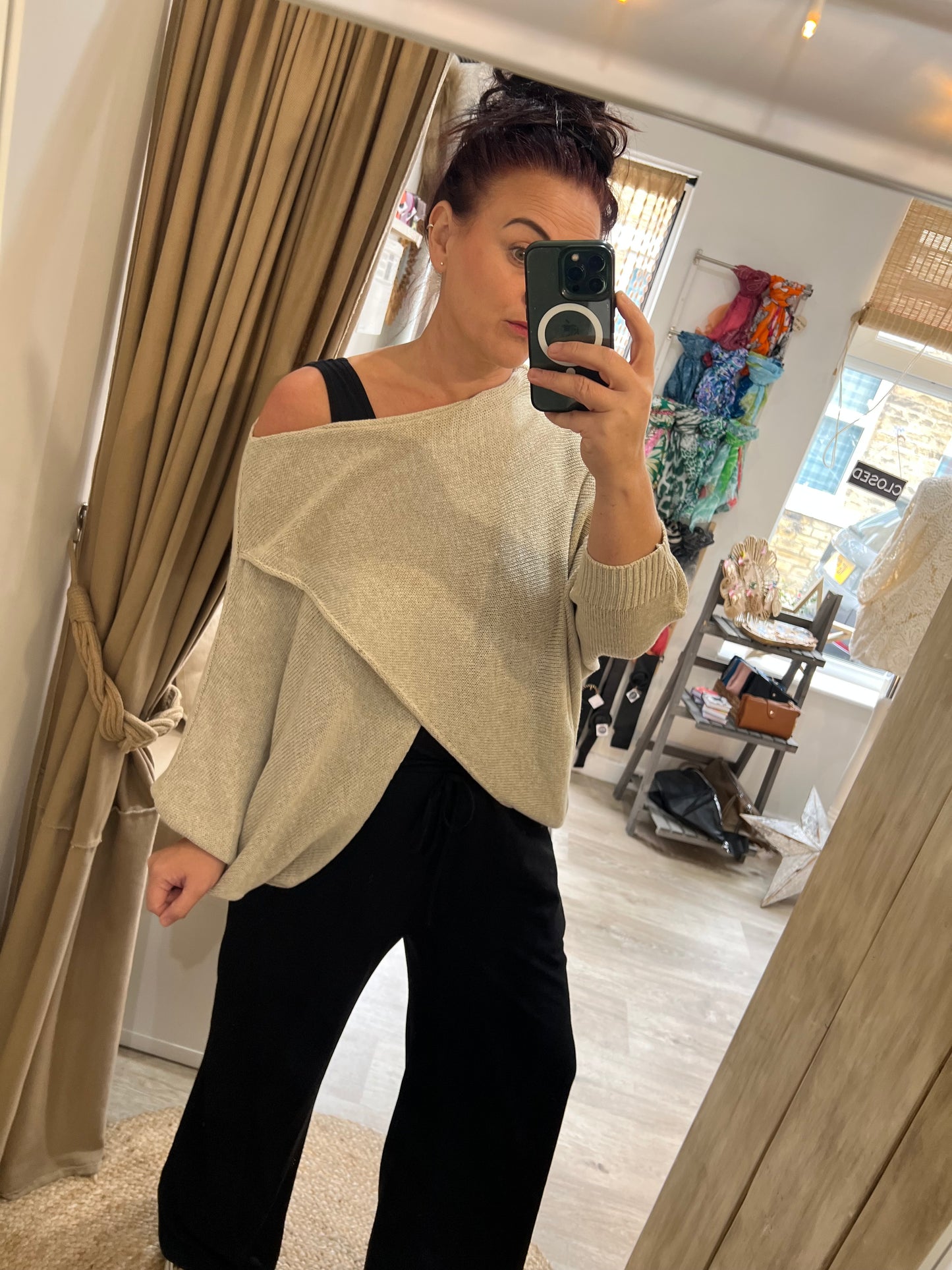 Wrap Knit - Beige