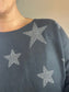 Studded Star Jumper - Black