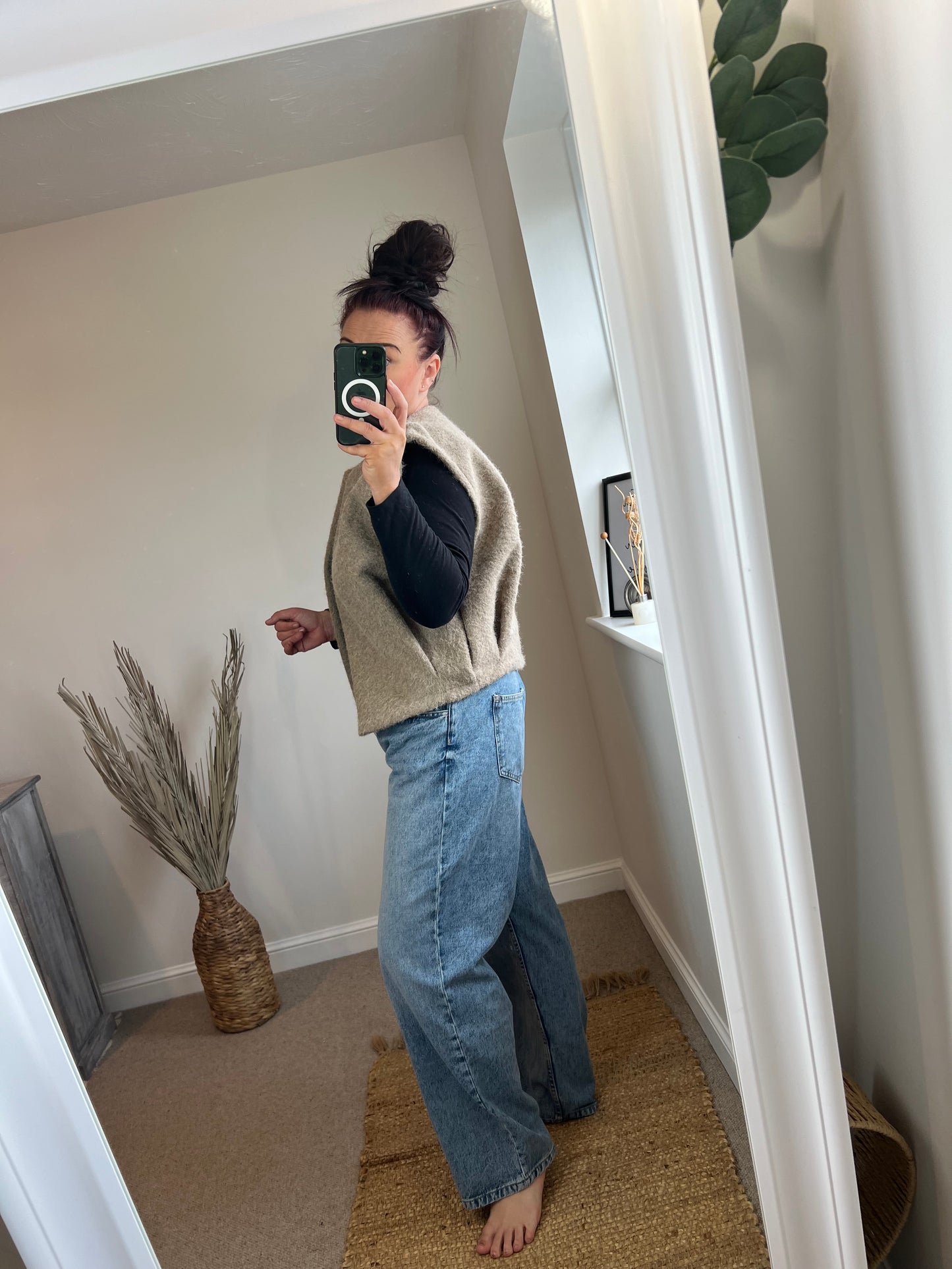 Bomber Waist Coat - Beige