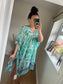 Kaftan Cover Up - Paisley Aqua