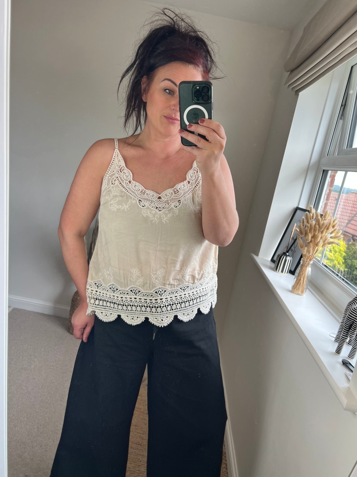 Crochet Cami Top - Cream
