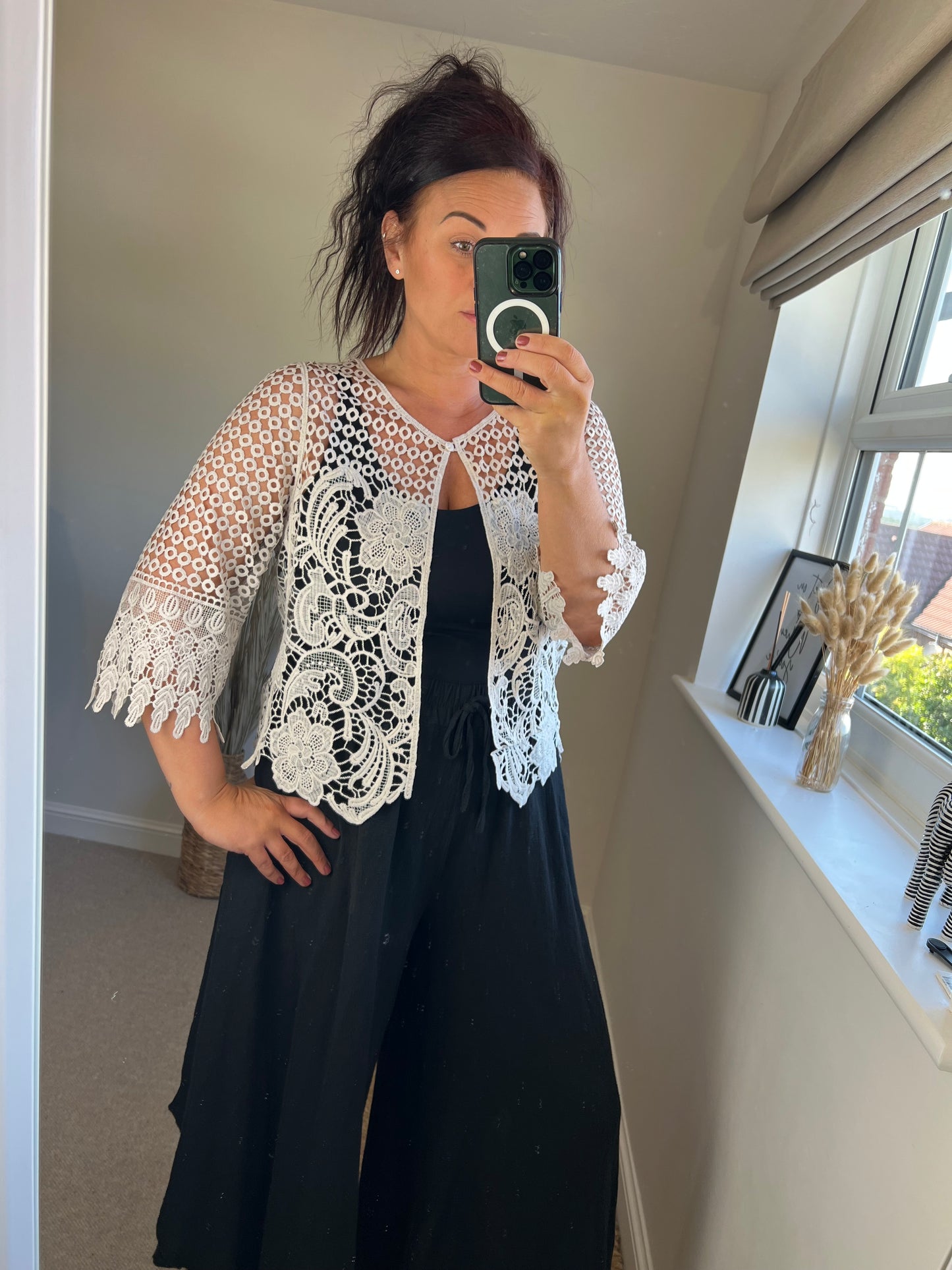 One Button Cardi - Beige