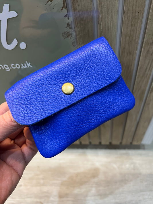 Leather Purse - Cobalt