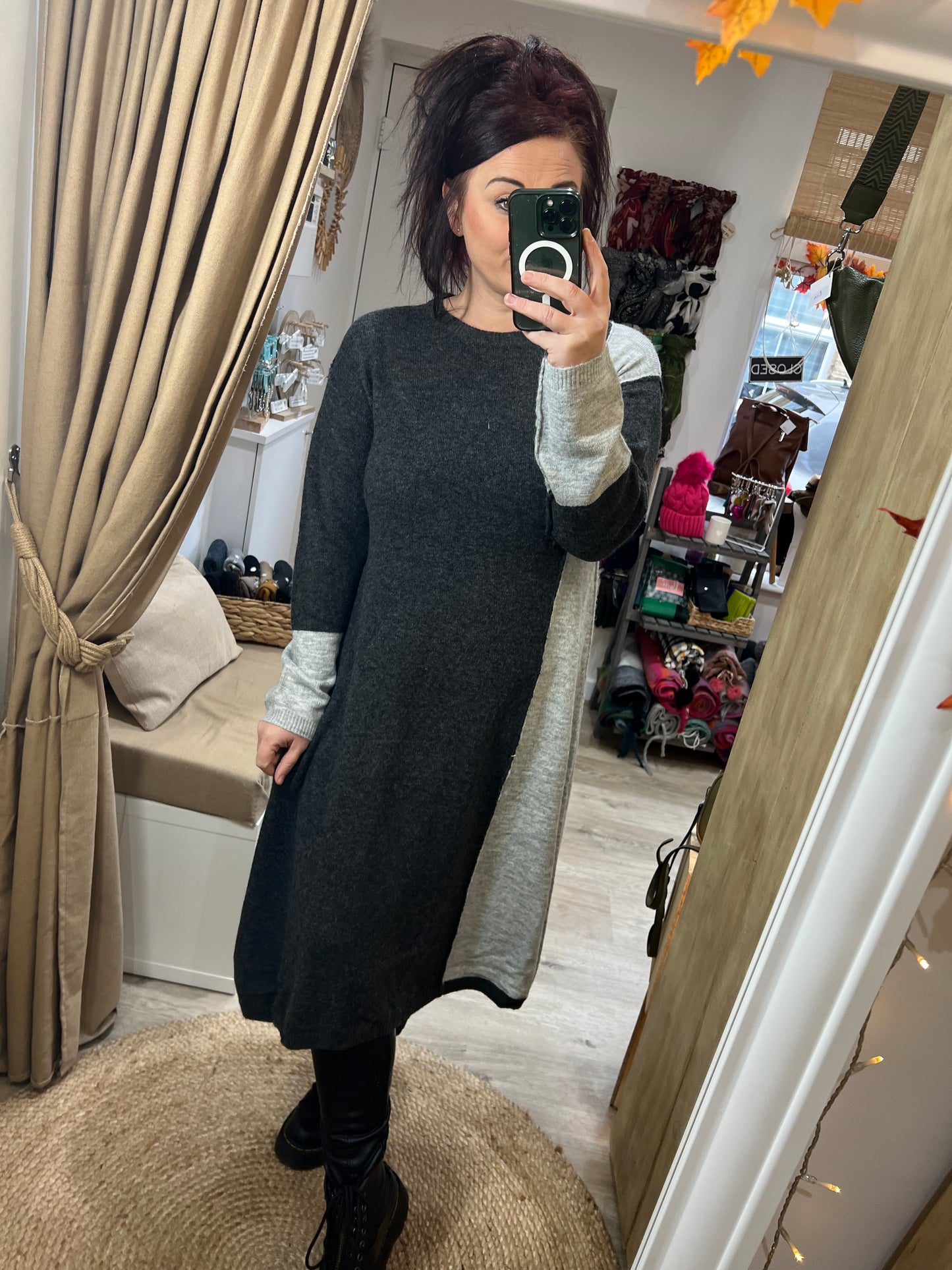 Jumper Dress - Grey