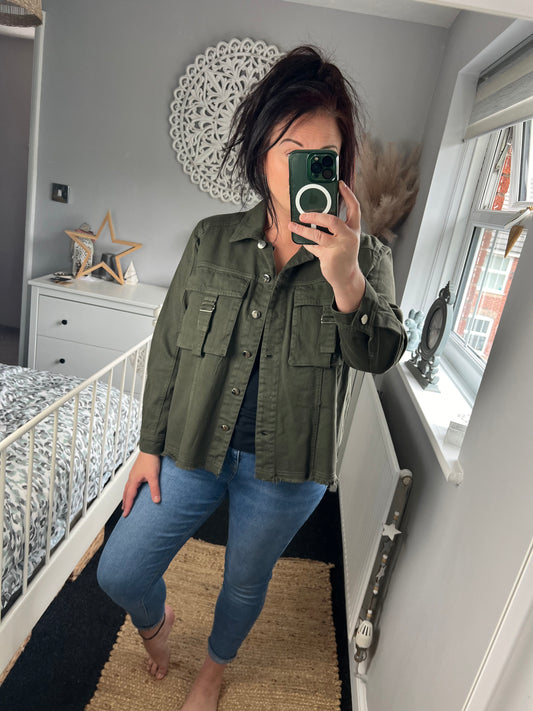 Denim Jacket - Khaki