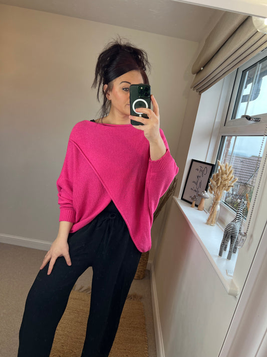 Wrap Knit - Cerise