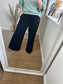 Wide Leg Linen Trousers - Black