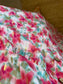 Magic Shirred V Neck Button Dress with Pocket - Roses/Gold