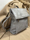 Fold over Rucksack - Light Grey