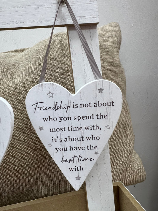 Hanging Wooden Quote Sign - Best Time