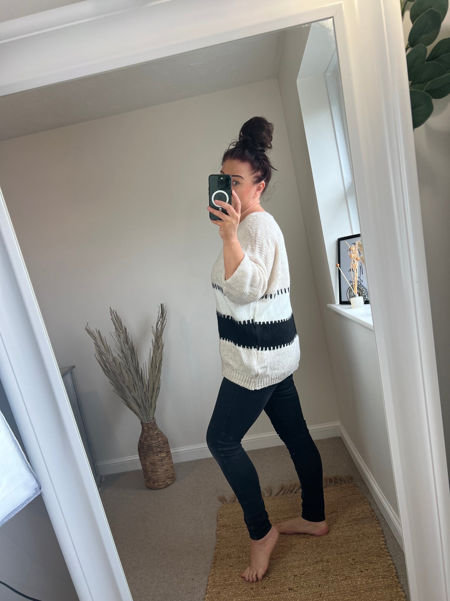 Patch Work Jumper - Cream