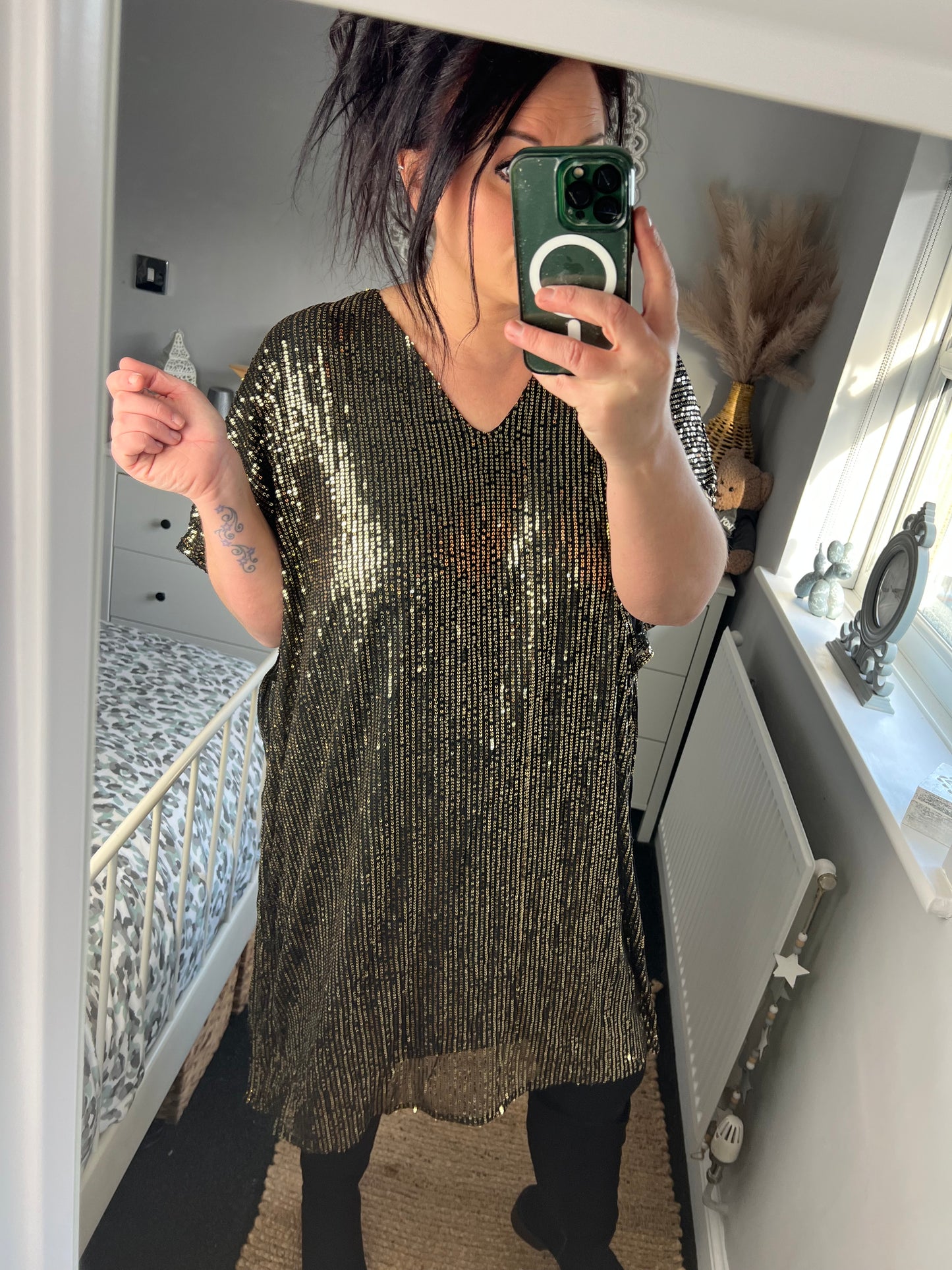 Sequin Dress - Gold