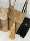 Rattan Style Phone Pouch Bag