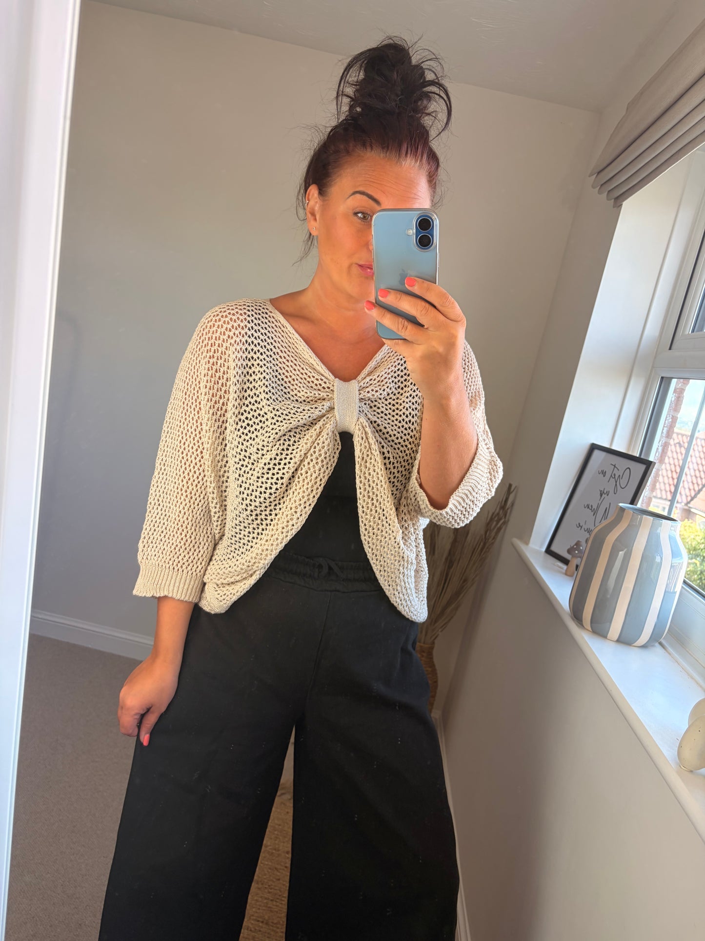 3-way Crochet Top - Cream